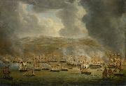 Gerardus Laurentius Keultjes The assault on Algiers by the allied Anglo-Dutch squadron Sweden oil painting artist